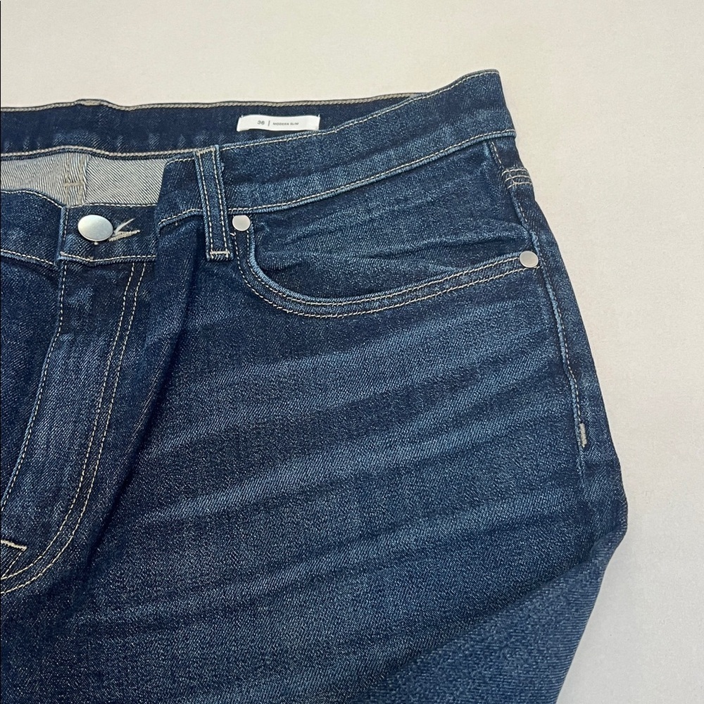 BLDWN MENS MODERN SLIM COSTA DARK WASH JEANS SIZE 36 - Picture 6 of 16